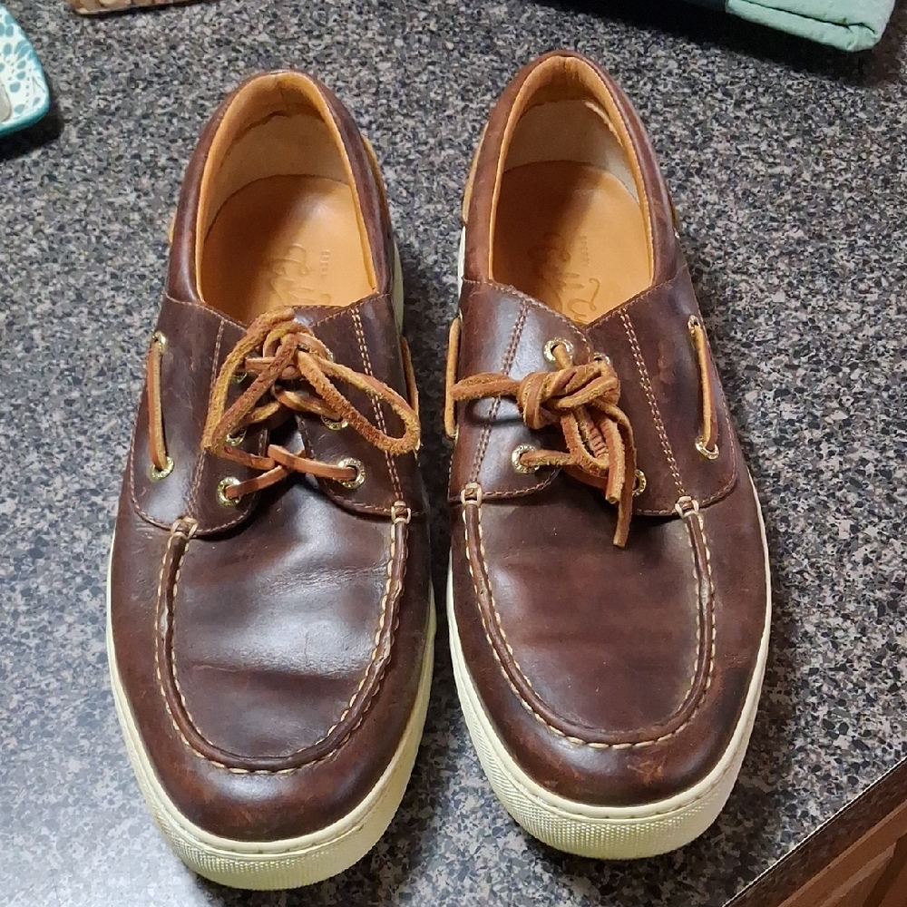 Sperry Dark Brown Leather Boat Shoes
